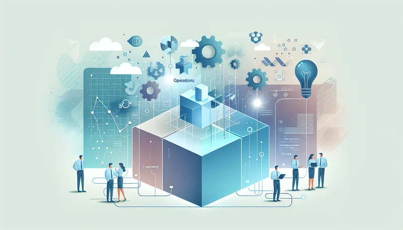 Operations Business Idea: Solving the Blueprint and Framework Crisis - Operations business idea illustration